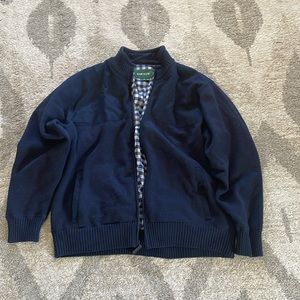 ORVIS Men's Navy Sweater Jacket Size XL